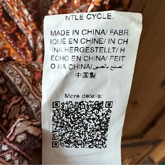 Wrap Around V Neck Racerback Tank Top Bohemian Brown Orange Black White XL - Picture 6 of 9